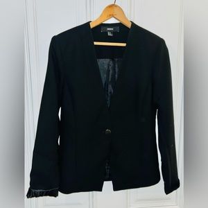 Black Single-Button Blazer